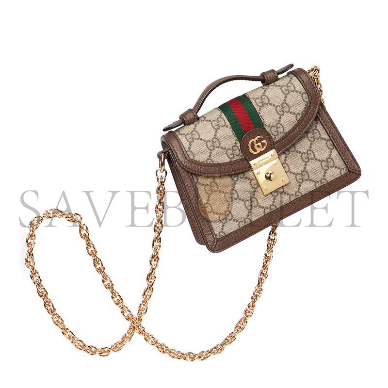 GUCCI OPHIDIA MINI TOP HANDLE BAG 696180 (17.5*13*6cm)